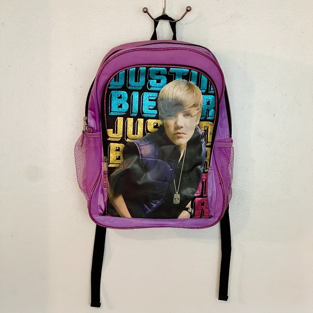 Justin Bieber 2011 Purple Backpack